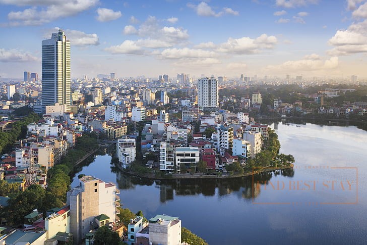 luxury hotels in hanoi vietnam with lake view skyline